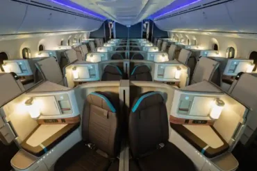 Boeing 787 cabin