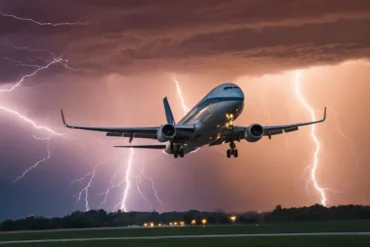 lightning-strikes-an-airplane