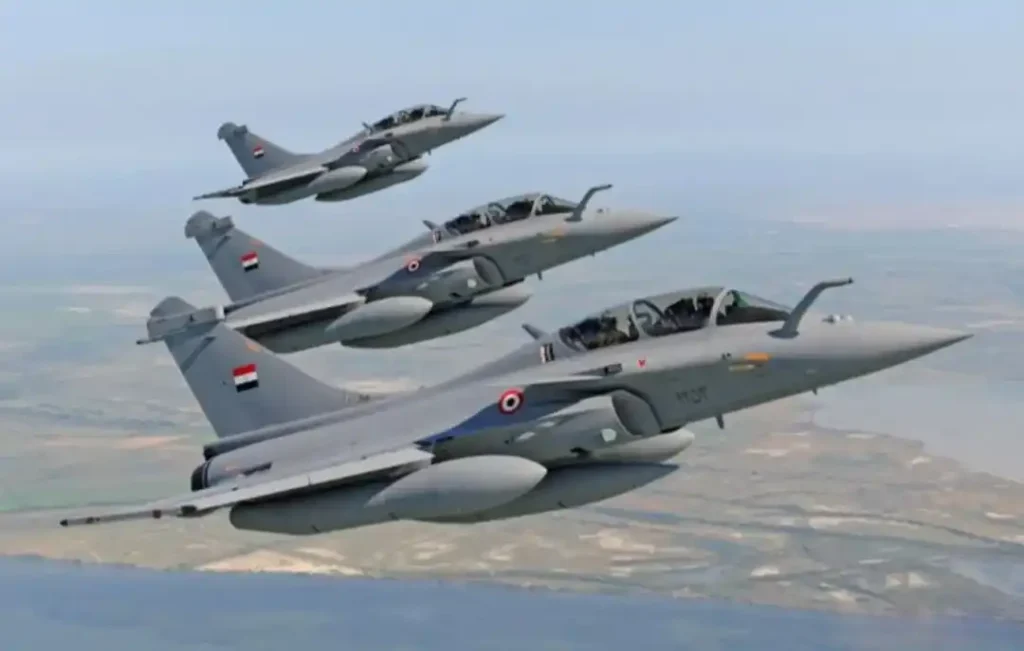 Egyptian Air Force Rafale Fighter Formation