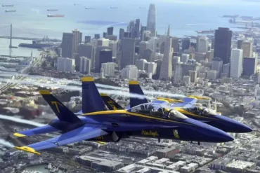 how close do the blue angels fly