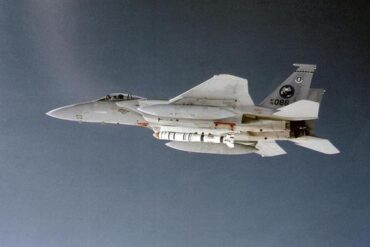 f-15 eagle in space