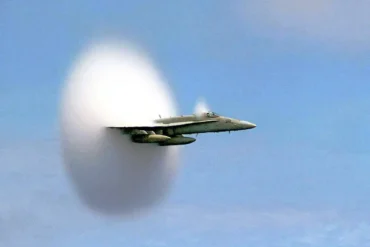 f-18 breaking sound barrier
