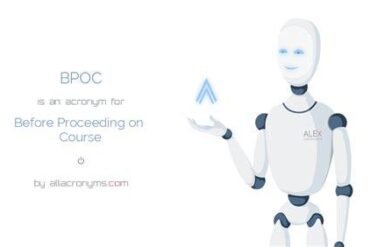 Before Proceeding On Course (Bpoc)
