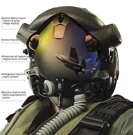 Internal optics and sensor fusion system inside F-35 helmet