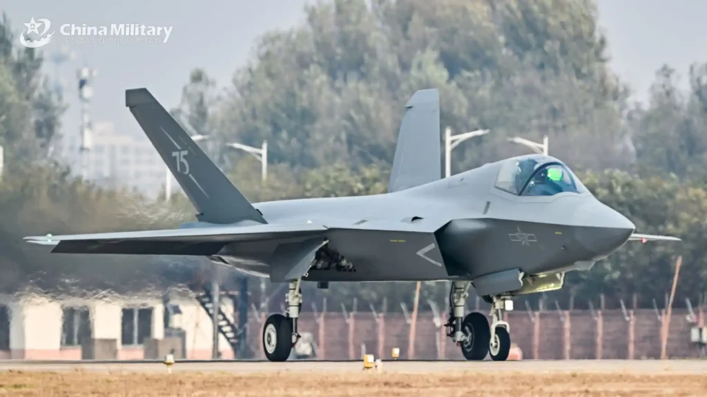 J-35A stealth fighter taxis at Zhuhai International Airport on Nov. 12, 2024