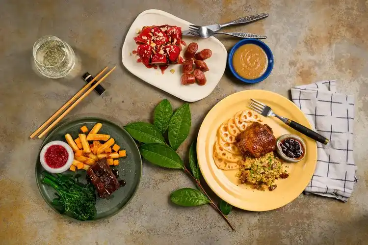Some of the Alaska Airlines' new elevated on-board menu items available