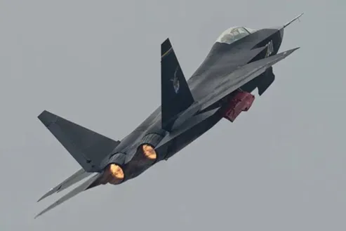 close-up of fc-31 ws-13e engines during ground test