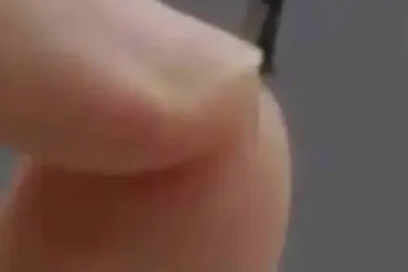 Chinese mosquito drone held in a soldier’s hand during a demonstration on CCTV7