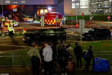 Chaos at UK Luton Airport: Vehicle Plummets from Multi-Storey Car Park, Triggering Emergency Response