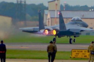 Police Helicopter Misidentifies USAF F-15 in Near-Miss Incident Over RAF Lakenheath Airspace