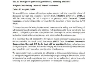 Zanzibar Pioneers Mandatory Visitor Insurance and Hotel Tax Reductions to Boost Tourism Competitiveness