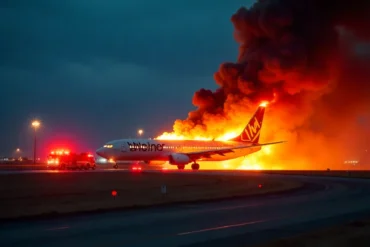 Flaming Boeing 737 MAX 8 Emergency at Denver Sparks National Aviation Safety Alarm