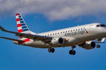 American Eagle Embraer E175 Grounded After Severe Collision With Catering Vehicle at Boston Logan