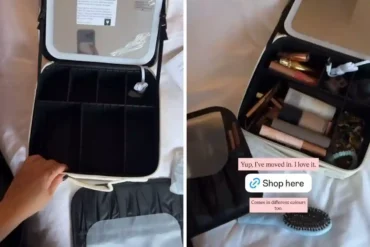 Discover the Ultimate Travel Companion: Louise Thompson's £30 Makeup Case for Beauty Enthusiasts