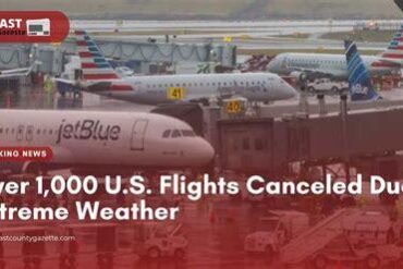 Over 70 Flights Canceled as Weather Chaos Hits U.S. Airlines and Major Airports