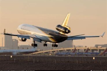 UPS McDonnell Douglas MD-11 Grounded After Tire Blowout on Landing in Miami