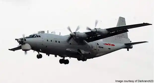 Chinese Y-8X reconnaissance aircraft conducting patrol in the South China Sea