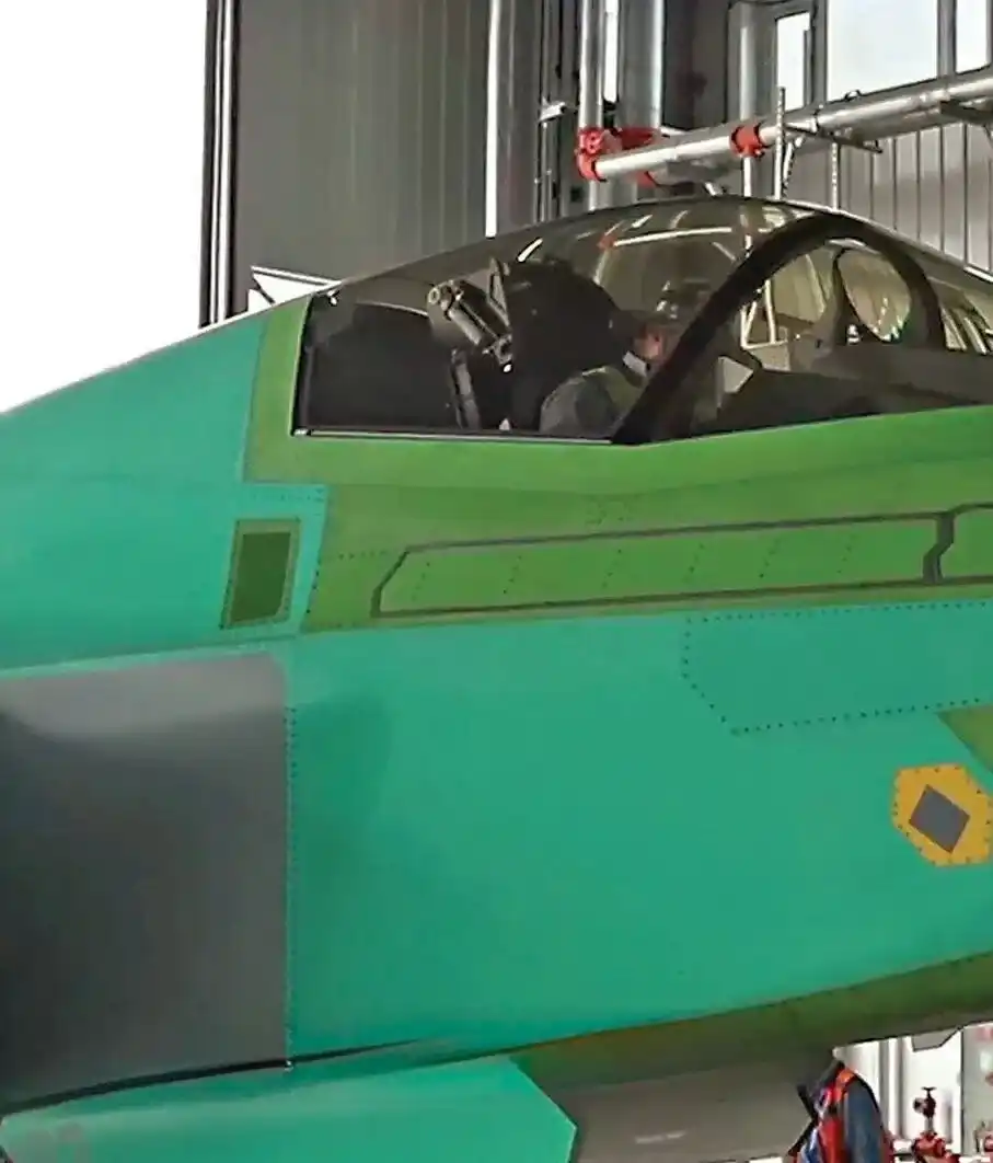 J-35 being produced in China Shenyang Aircraft Corporation hangar
