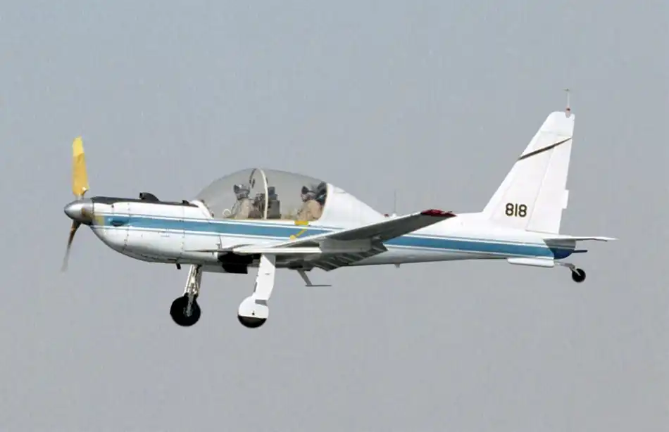 NASA's YO-3A departing Armstrong Flight Research Center