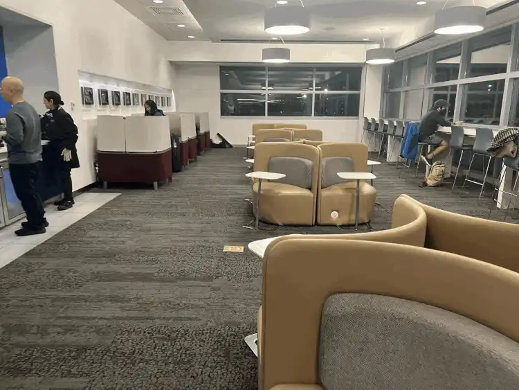 JFK B Gates Delta Sky Club Plush Seating