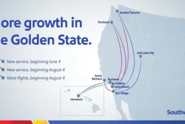 Southwest Airlines Expands California Network with 5 New West Coast Routes