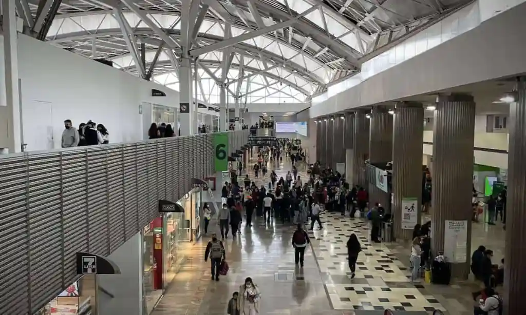 Terminal 1 departures concourse Mexico City International Airport