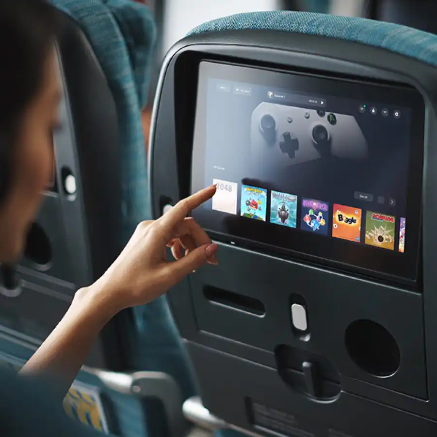 cathay pacific panasonic avionics 4k ife screen