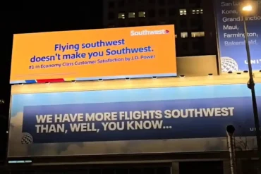 Mile High Beef: Southwest and United Trade Playful Blows on Denver’s Duelling Billboards