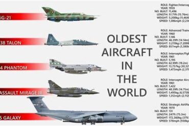 Timeless Titans: The 10 Oldest Aircraft Still Serving in the U.S. Air Force