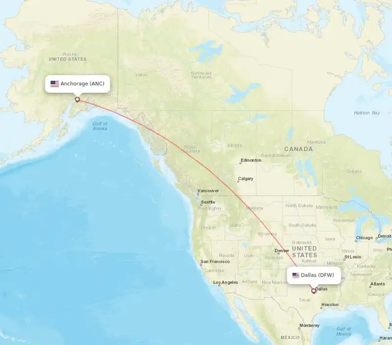 American Airlines Airbus A321neo Alaska to Dallas domestic long range