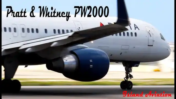 Boeing 757 in flight with Pratt & Whitney PW2000 engines under wing