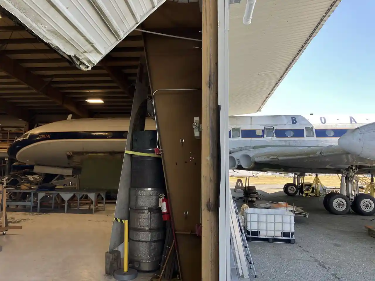 Comet stored at museum of flight in Seattle