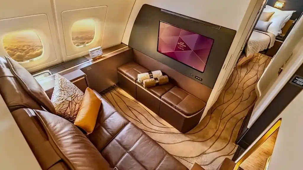 Etihad A380 The Residence (Abu Dhabi to London flight)