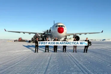 Hi Fly Achieves Historic First Airbus A330 Landing In Antarctica Hi Fly Achieves Historic First Airbus A330 Landing In Antarctica