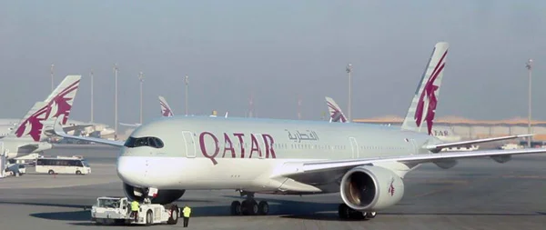 Qatar Airways Airbus A350 at Hamad International Airport