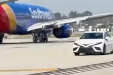 Airport Chaos as Security Guard Speeds Down Active Taxiway Amid Possible Medical Emergency at John Wayne Airport