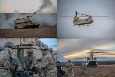 U.S. Army Artillery Drills High-End Warfare with Helicopter-Supplied Gun Raids