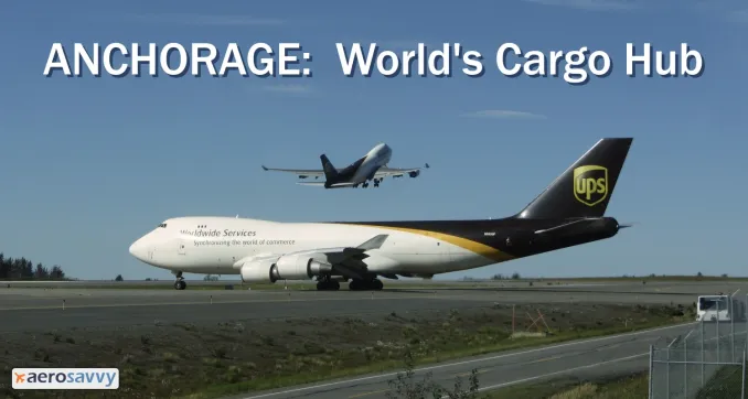boeing 747-400F loading cargo at Anchorage Airport