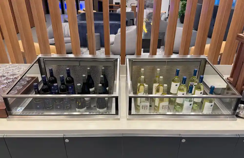 American Flagship Lounge Philadelphia Bollinger champagne station