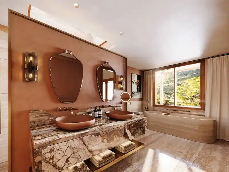 Bathroom at Emirates Wolgan Valley, a Ritz-Carlton Lodge