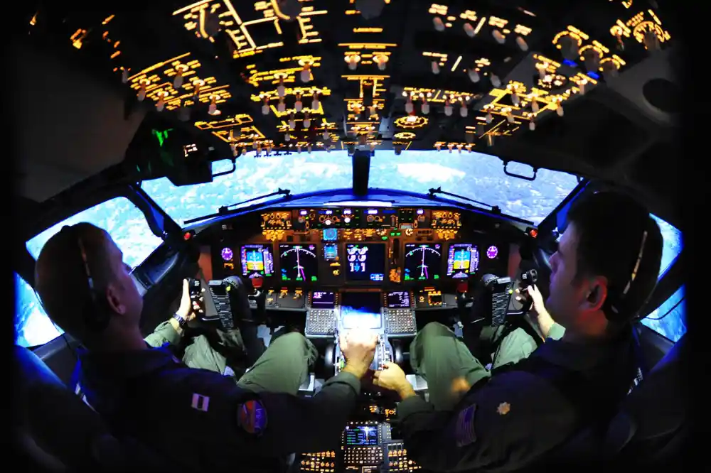 Boeing P-8A Poseidon mission systems cockpit and sensor operators