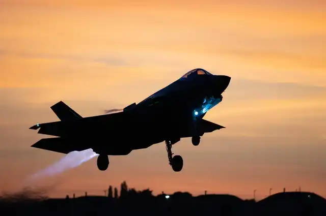 F-35A Sunset takeoff