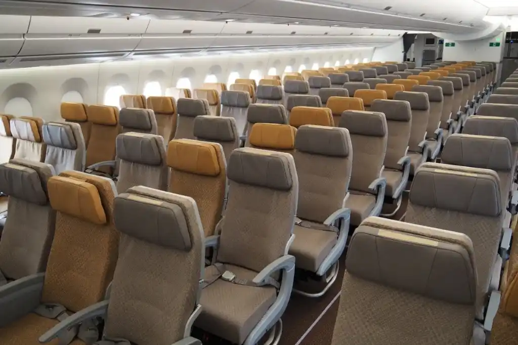 Singapore Airlines' A350 Economy class cabin