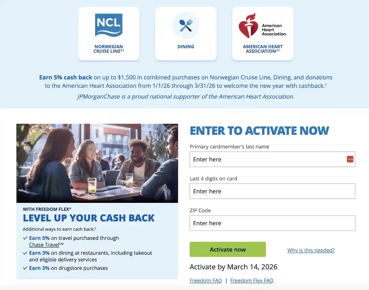hase freedom flex card registration portal screenshot