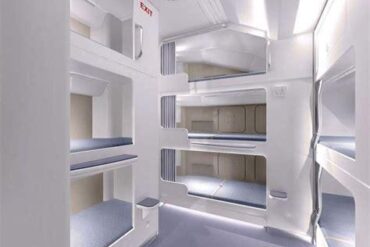 Inside the Secret World of Airbus A380 Cabin Crew Rest Areas