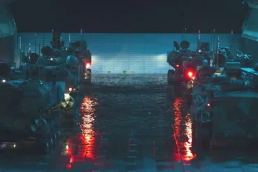 U.S. Marines Rehearse Night Amphibious Assaults With Sea-Launched Armored Vehicles Off California