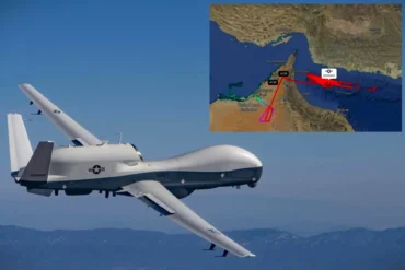 U.S. MQ-4C Triton Conducts High-Altitude Surveillance Over Gulf of Oman, Signaling Maritime Resolve Toward Iran