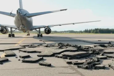 US Air Force KC-46A Engine Test Tears 25-Foot Crater Into Fairbanks Airport Tarmac, Causing $147K in Damage