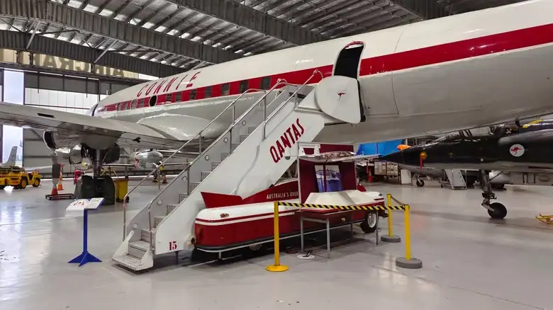 HARS museum Shellharbour Boeing aircraft display lineup