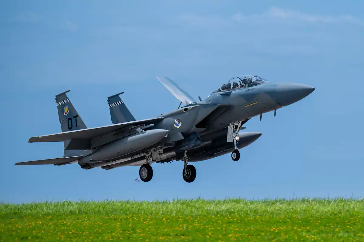 F-15EX Eagle II operating from Kadena Air Base in Okinawa Japan